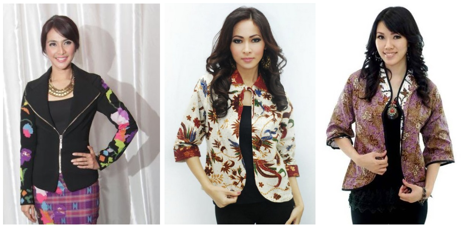 Kebaya Batik, Koleksi Baju Batik Wanita Tua, Model Baju Batik Wanita Tua, Batik Blouse, Batik Dress, Batik Jacket, Blazer Batik