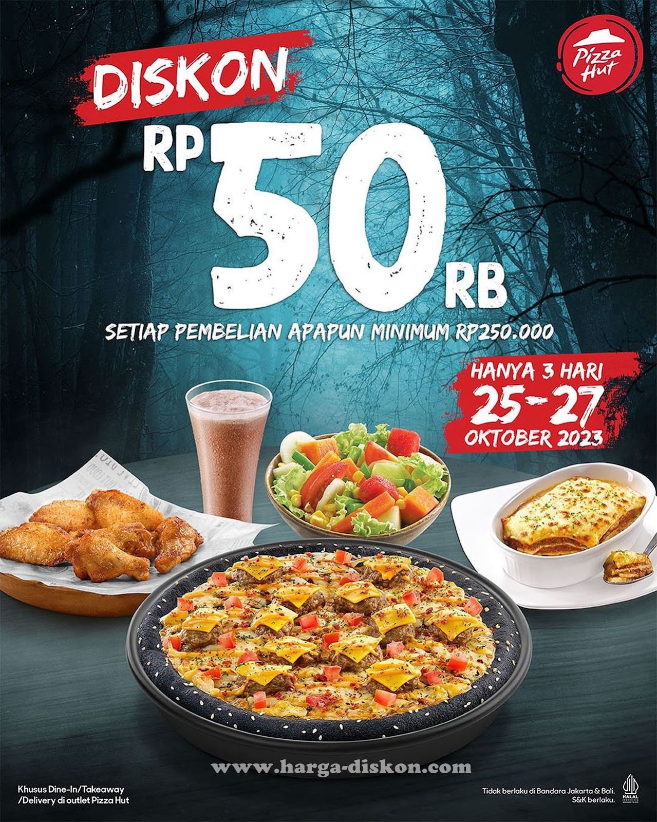 Promo Pizza Hut, Diskon Makanan, Hemat Oktober 2023, Penawaran Spesial Pizza Hut, Diskon Rp50ribu, Makan Enak Hemat, Gajian Makin Seru, Promo Terbaru Pizza Hut, Makan Bareng Teman, Nikmati Diskon Makanan, Kalender Promo Oktober, Syarat dan Ketentuan, Dine-In Pizza Hut, Take Away Pizza Hut, Delivery Pizza Hut, Outlet Pizza Hut, Promo Tanggal Tertentu, Makanan Favorit, Pesan Sekarang, Promo Pizza Hut Jakarta Bali