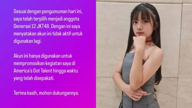 Fritzy Rosmerian JKT48 Generasi 12, Trainee G12, Alasan Nonaktifkan Instagram, America’s Got Talent Fantasy League 2024, Profil Fritzy Rosmerian, Jak Japan Matsuri 2023, Top 5 Bakat, Keputusan Unik Trainee JKT48, Instagram Fritzy Rosmerian Mati, Kapten Shani JKT48 Generasi 3