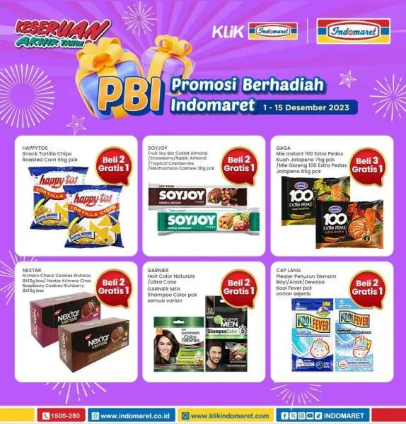 Promo Indomaret Desember 2023, Parfum dan Camilan Beli 1 Gratis 1, Berhadiah, 1-15 Desember, Diskon Katalog, Belanja Gratis 1, Hadiah Ekstra Cashback Gopay, Promosi Berhadiah Indomaret, Katalog Promo JSM Indomaret, Katalog Promo JSM, Indomaret, Katalog Promo, Promo Indomaret, Promo Indomaret Minggu ini, Promo Weekend