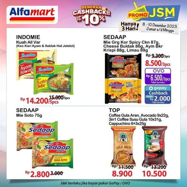 Promo JSM Alfamart, Minyak goreng murah, OVO & Gopay, Cashback Alfamart, Katalog promo 8-10 Desember 2023, Harga hemat Alfamart, Beli 3 Gratis 1, Kartu debit BRI, Kartu kredit BNI, Susu anak promo, Keju serba guna diskon, Mie instan Indomie promo, Sedaap promo Alfamart, Air mineral beli 3 gratis 1, Ultramilk cashback Gopay, Makanan ringan diskon, Potongan harga Alfamart, Promo barang Alfamart, Hemat belanja weekend, Alfamart terbaru 2023, Katalog Promo JSM, Katalog Promo JSM Alfamart, Alfamart, Katalog JSM, Promo JSM, Promo Alfamart