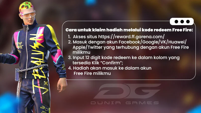Kode Redeem FF Free Fire 11 Januari 2024 untuk Reward FF | Dunia Games