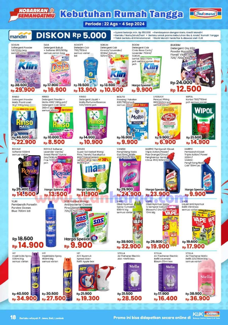 Katalog Indomaret Promo Terbaru 22 Agustus - 4 September 2024 18 Katalog Indomaret Promo Terbaru 22 Agustus - 4 September 2024 18