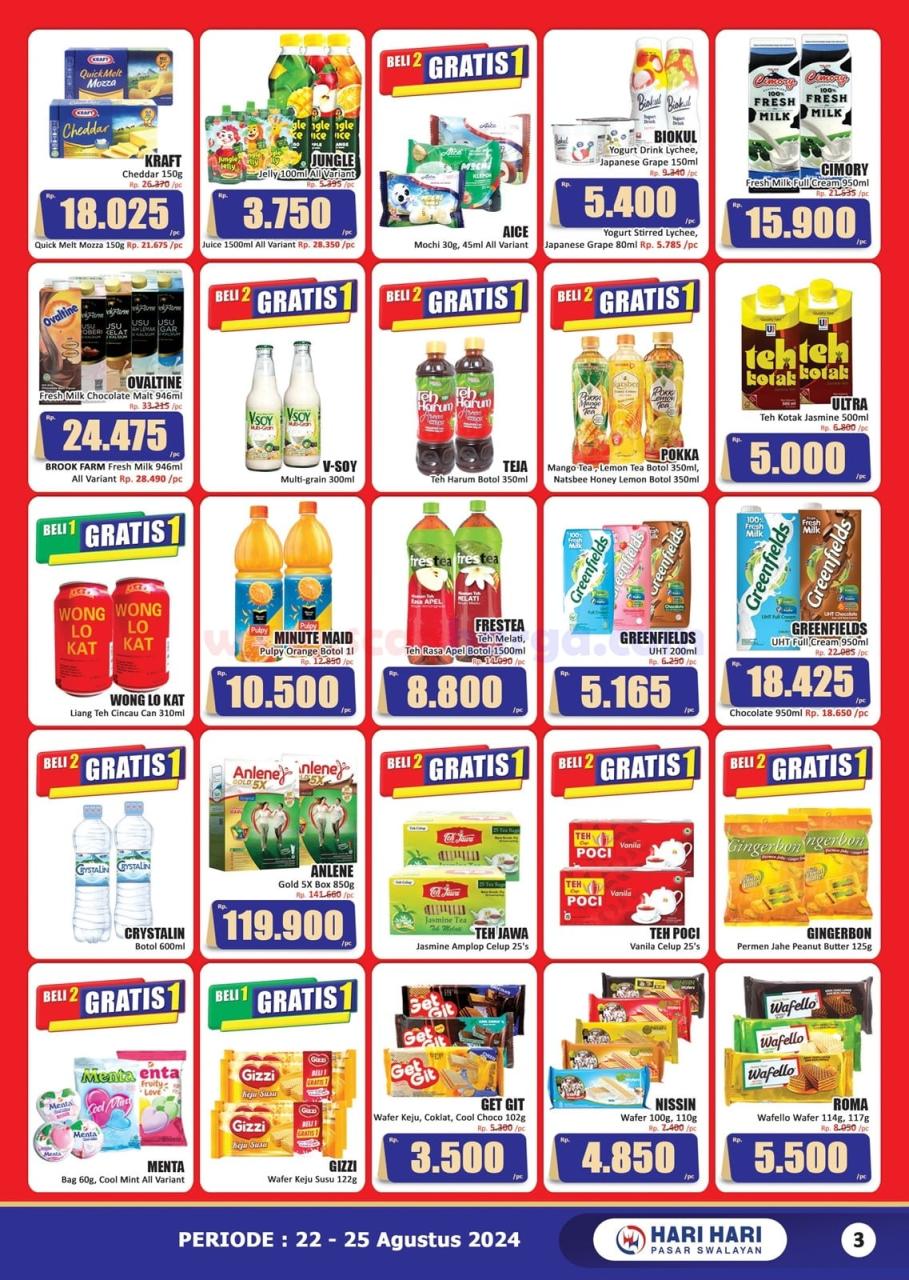 Katalog Promo JSM Hari Hari Swalayan 22 - 25 Agustus 2024 3 Katalog Promo JSM Hari Hari Swalayan 22 - 25 Agustus 2024 3