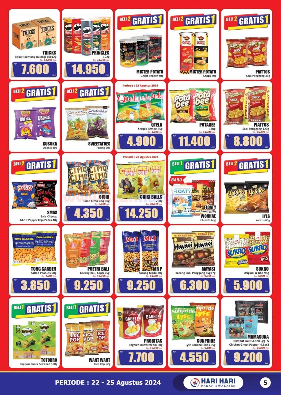 Katalog Promo JSM Hari Hari Swalayan 22 - 25 Agustus 2024 5 Katalog Promo JSM Hari Hari Swalayan 22 - 25 Agustus 2024 5
