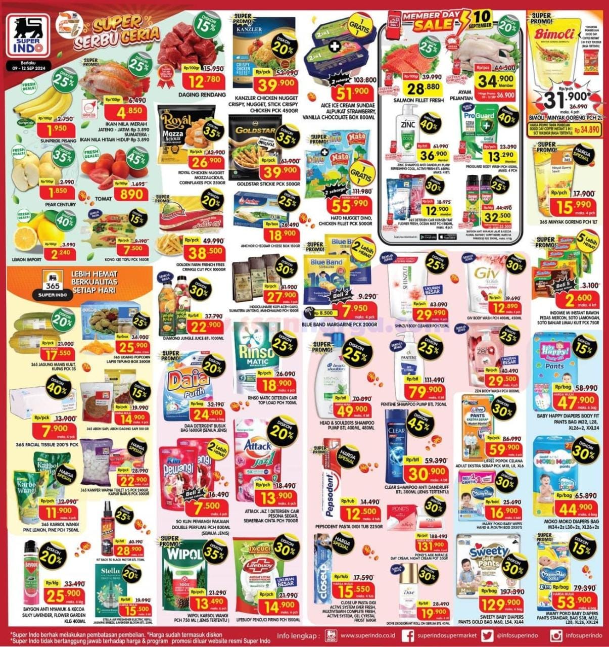 Katalog Promo Superindo Weekday Terbaru 9 - 12 September 2024