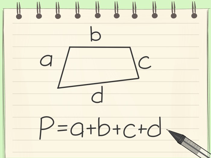 Perimeter shape find steps Hitunglah keliling bangun datar dibawah ini