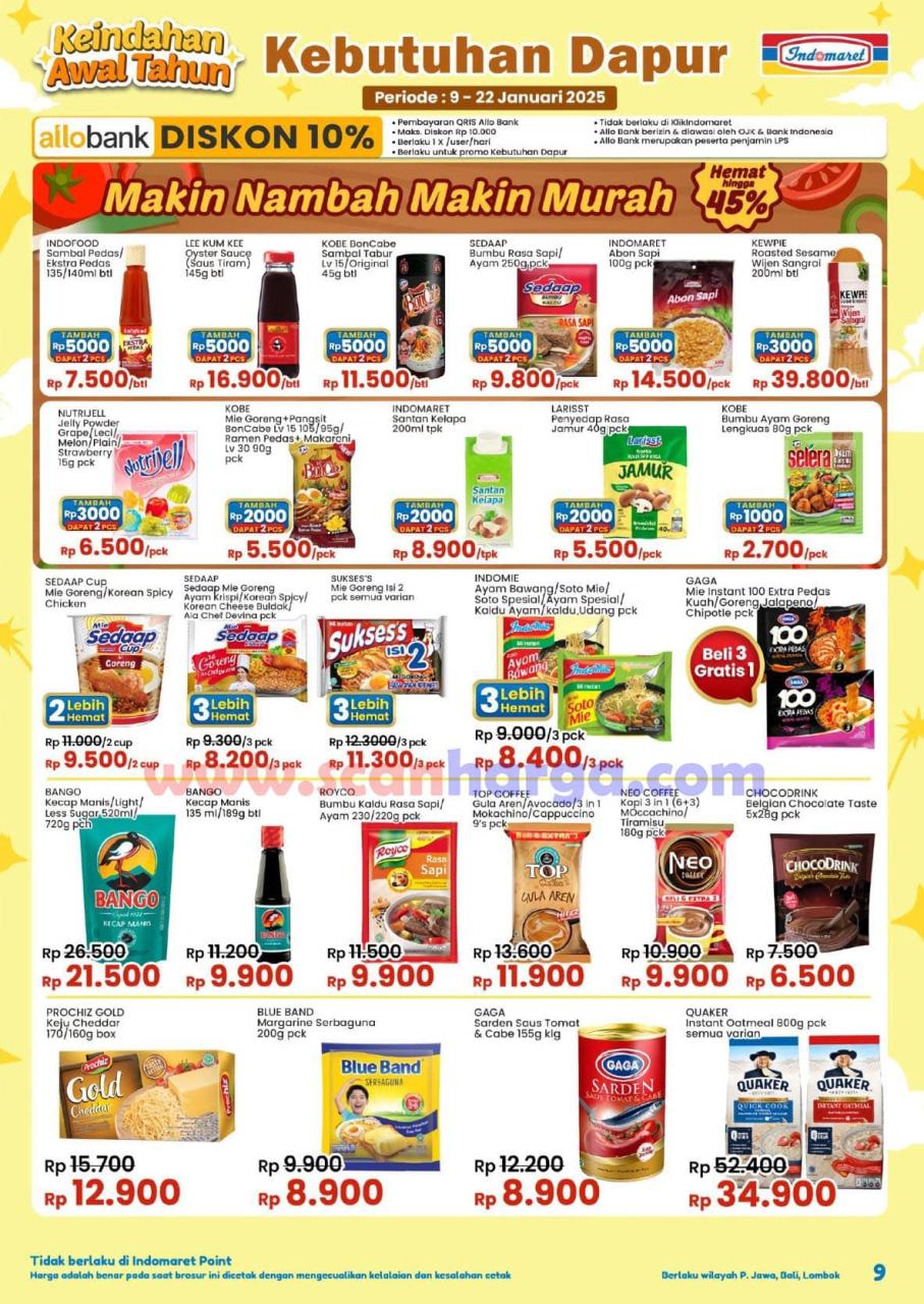 Katalog Indomaret Promo Terbaru 9 - 22 Januari 2025 9 Katalog Indomaret Promo Terbaru 9 - 22 Januari 2025 9