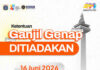 Dishub DKI Pastikan Sistem Ganjil Genap Ditiadakan pada 16 Juni 2026 Bertepatan Libur 1 Muharam